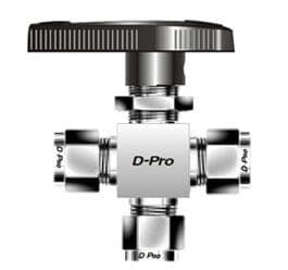 DK-LOK 3-Way Switching Ball Valve, V823 Series